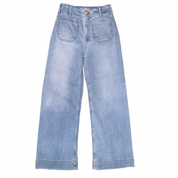 Maeve Denim - Maeve Collette Denim Cropped Size 25 Light Wash Anthropologie EUC